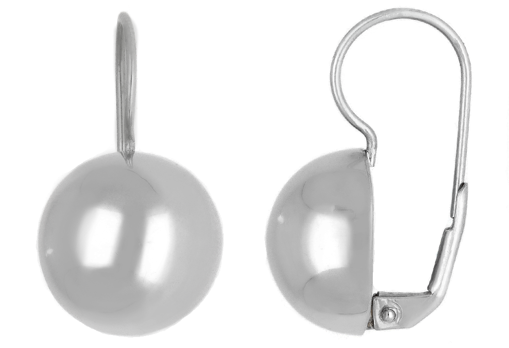 Dámske náušnice z bieleho zlata