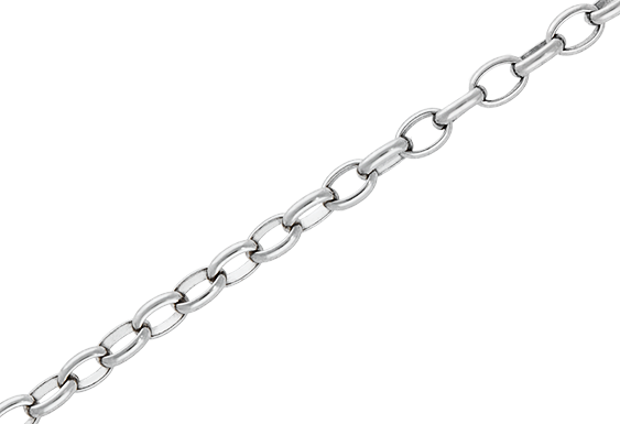 Zlatý klasický náramok z oválnych očiek