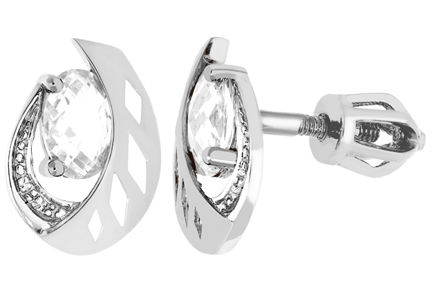 Zlaté šrubovacie náušnice