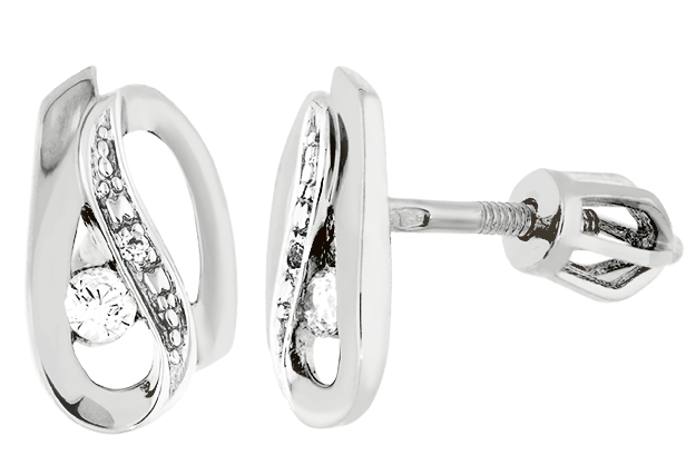 Zlaté šrubovacie náušnice