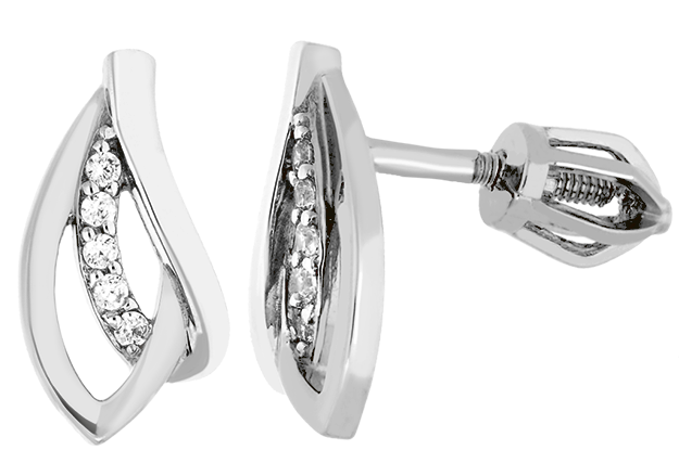 Zlaté šrubovacie náušnice