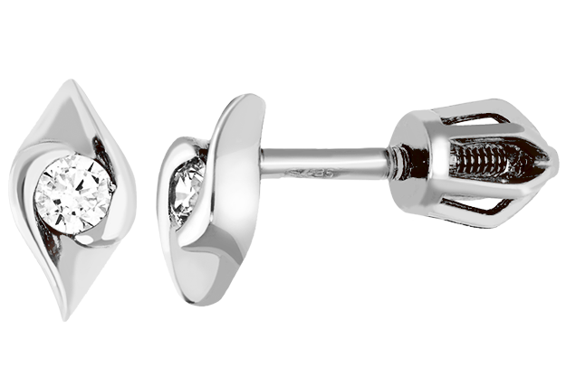 Zlaté šrubovacie náušnice