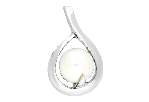 Zlatý prívesok so syntetickou perlou